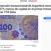 El mercado transaccional de Argentina moviliza un 57% menos de capital en el primer trimestre, segn TTR Data